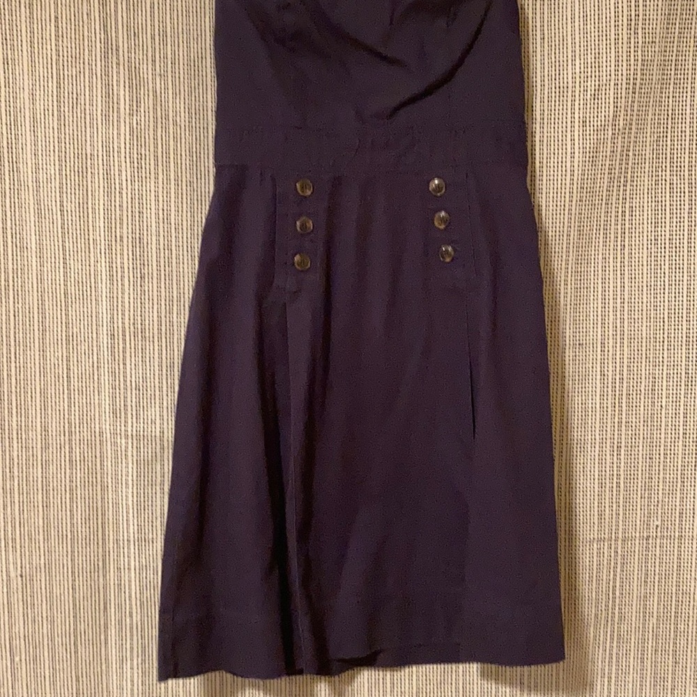 George Blue Strapless Dress